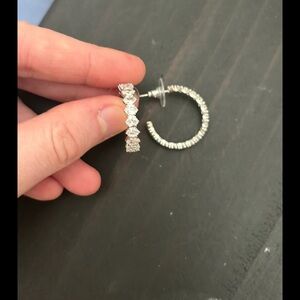 Kendra Scott Silver Sparkling Earrings